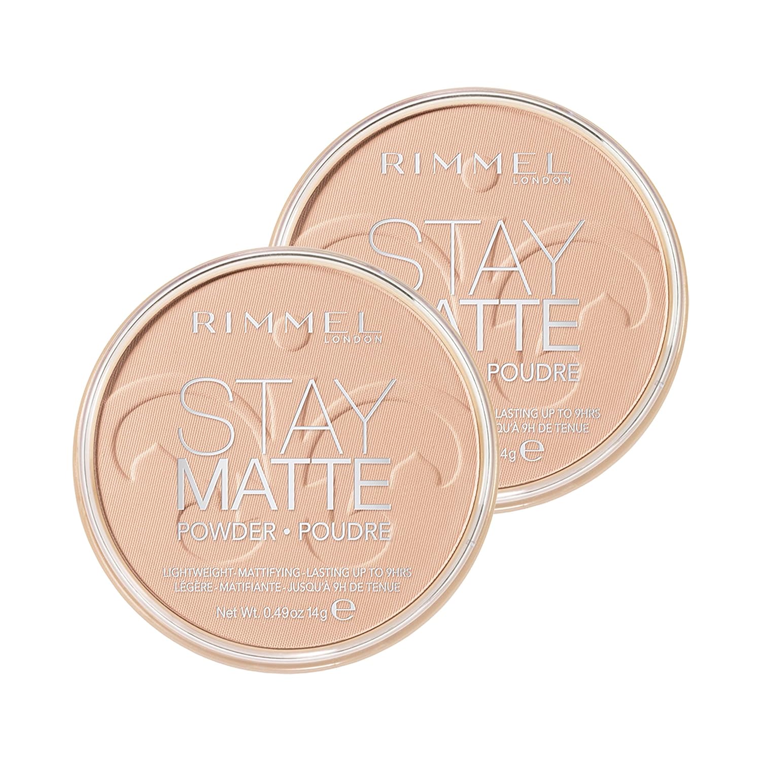 Rimmel London Stay Matte Long Lasting Pressed Powder, Transparent [001] 0.49 Ounce (Pack of 1) (packaging may vary) - Image 1